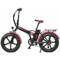 SMARTbike BigFoot 4.0 schwarz-rot 20" 690 Wh Faltrahmen