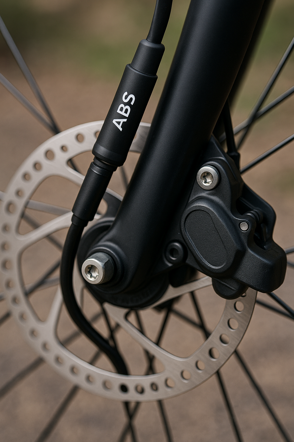 ABS-System an einem E-Bike Bremssattel