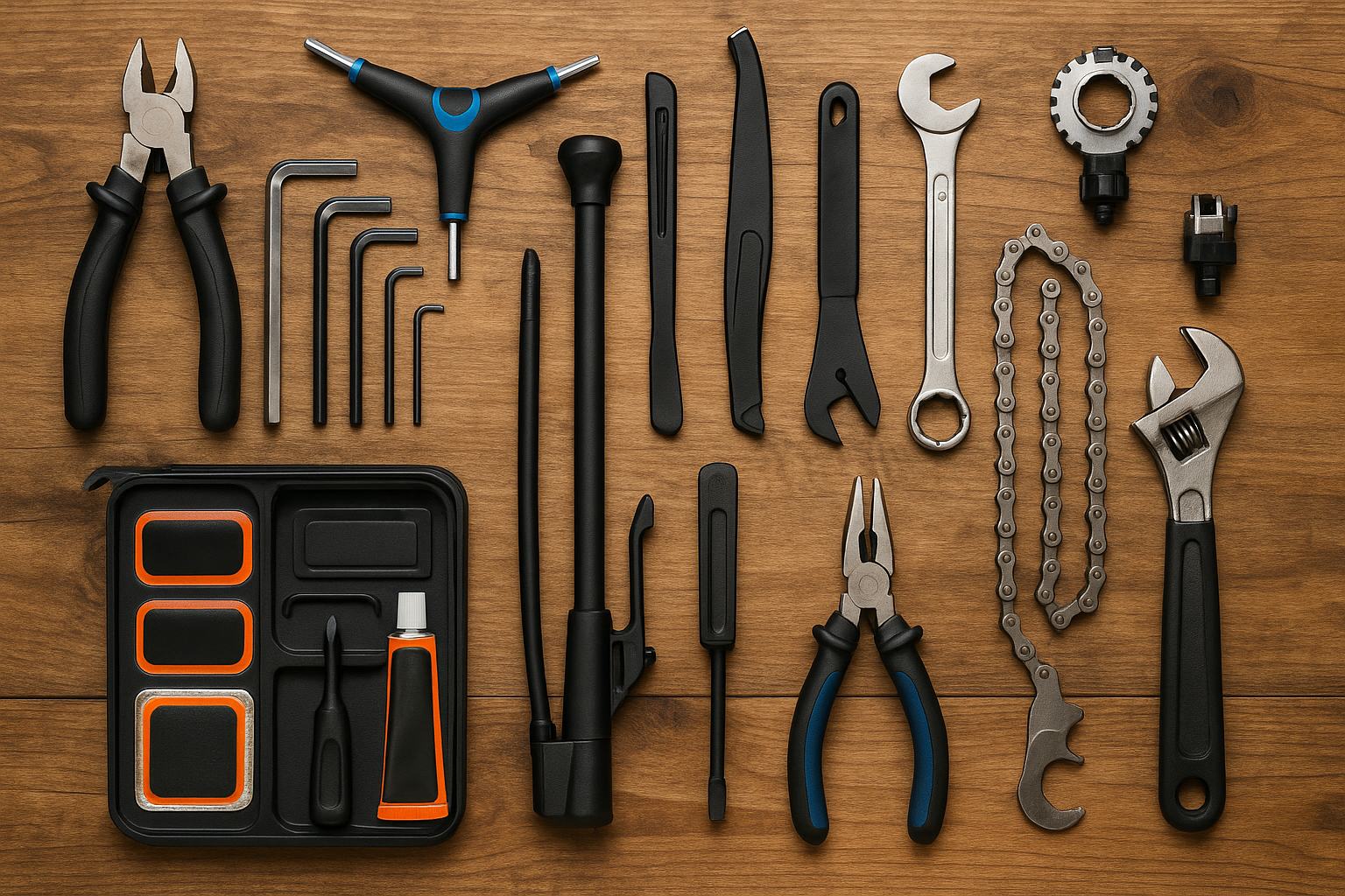 Grundausstattung Fahrradwerkzeug für kleine Reparaturen