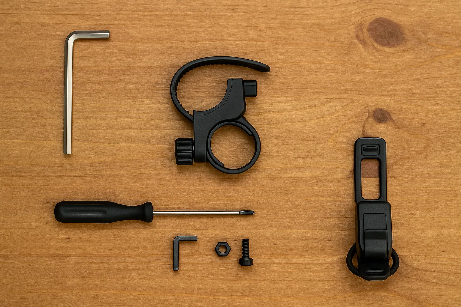 Werkzeuge zur Montage von Fahrradlichtern