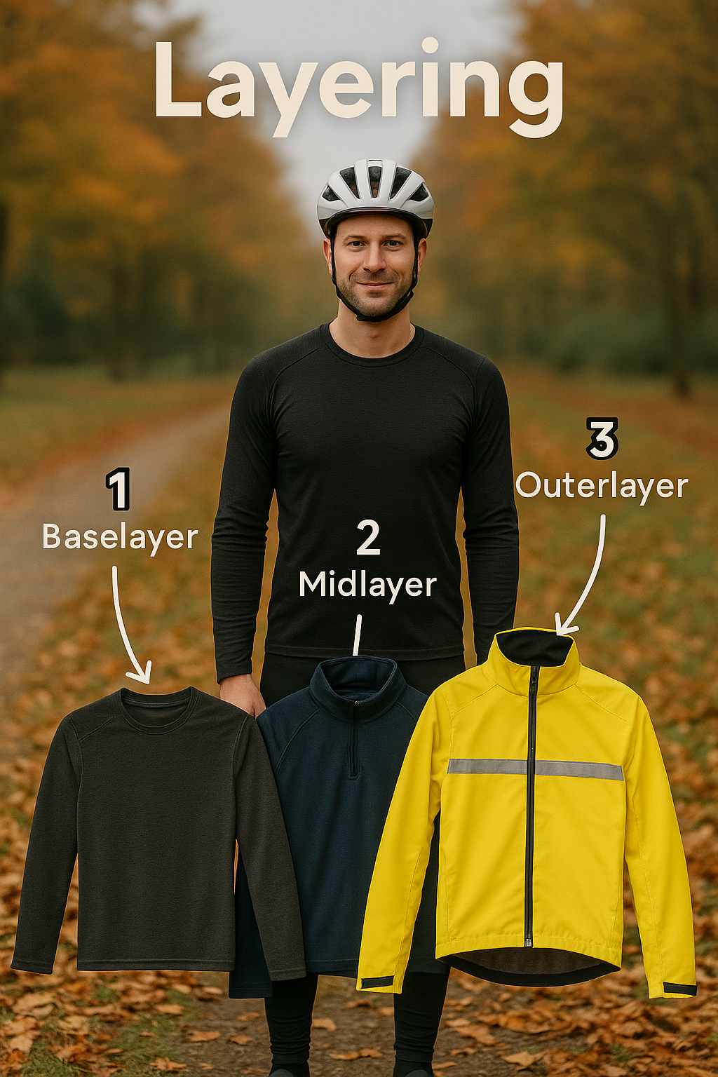 Layering-Prinzip mit Baselayer, Midlayer und Outerlayer erklärt