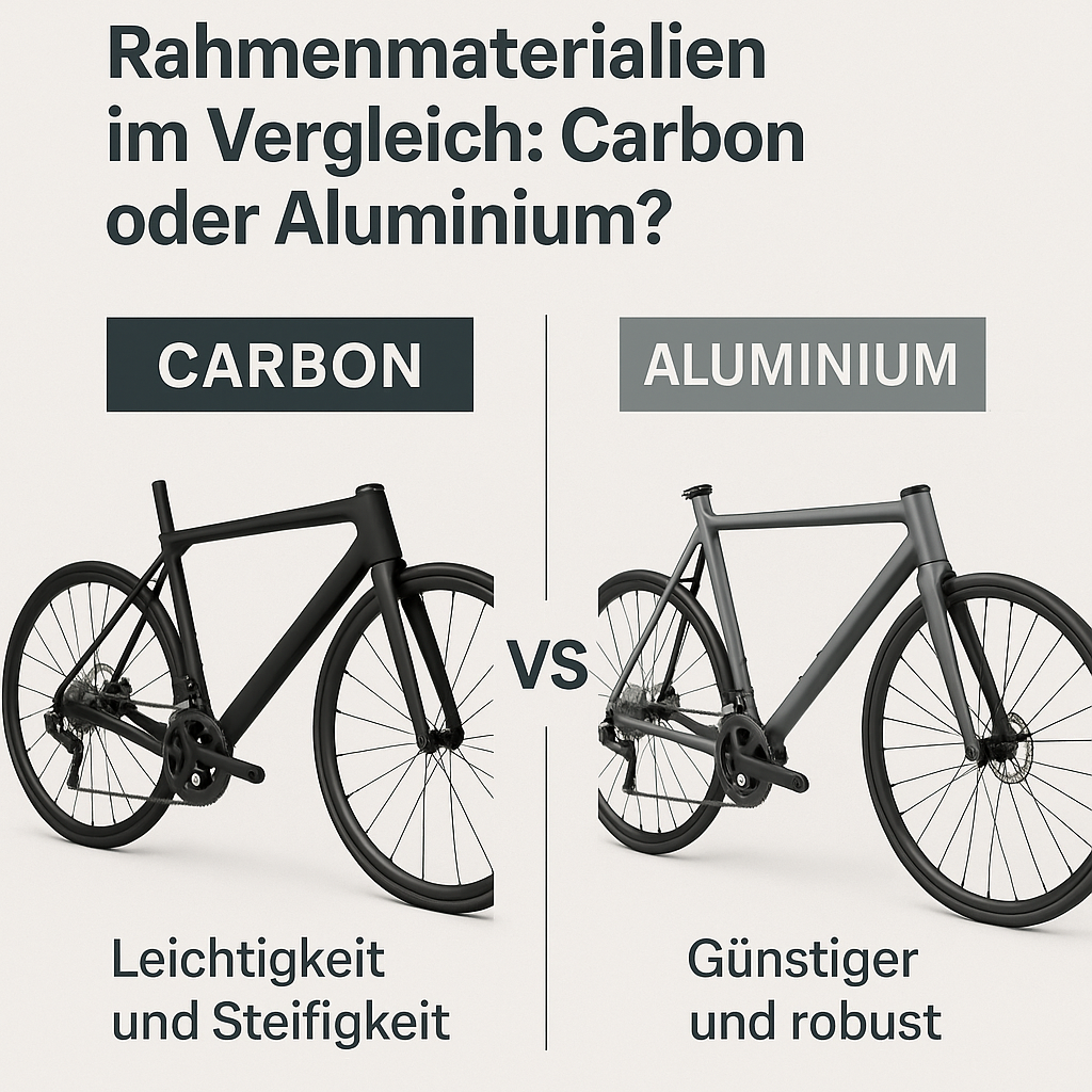 Vergleich von Carbon- und Aluminium-Rennradrahmen