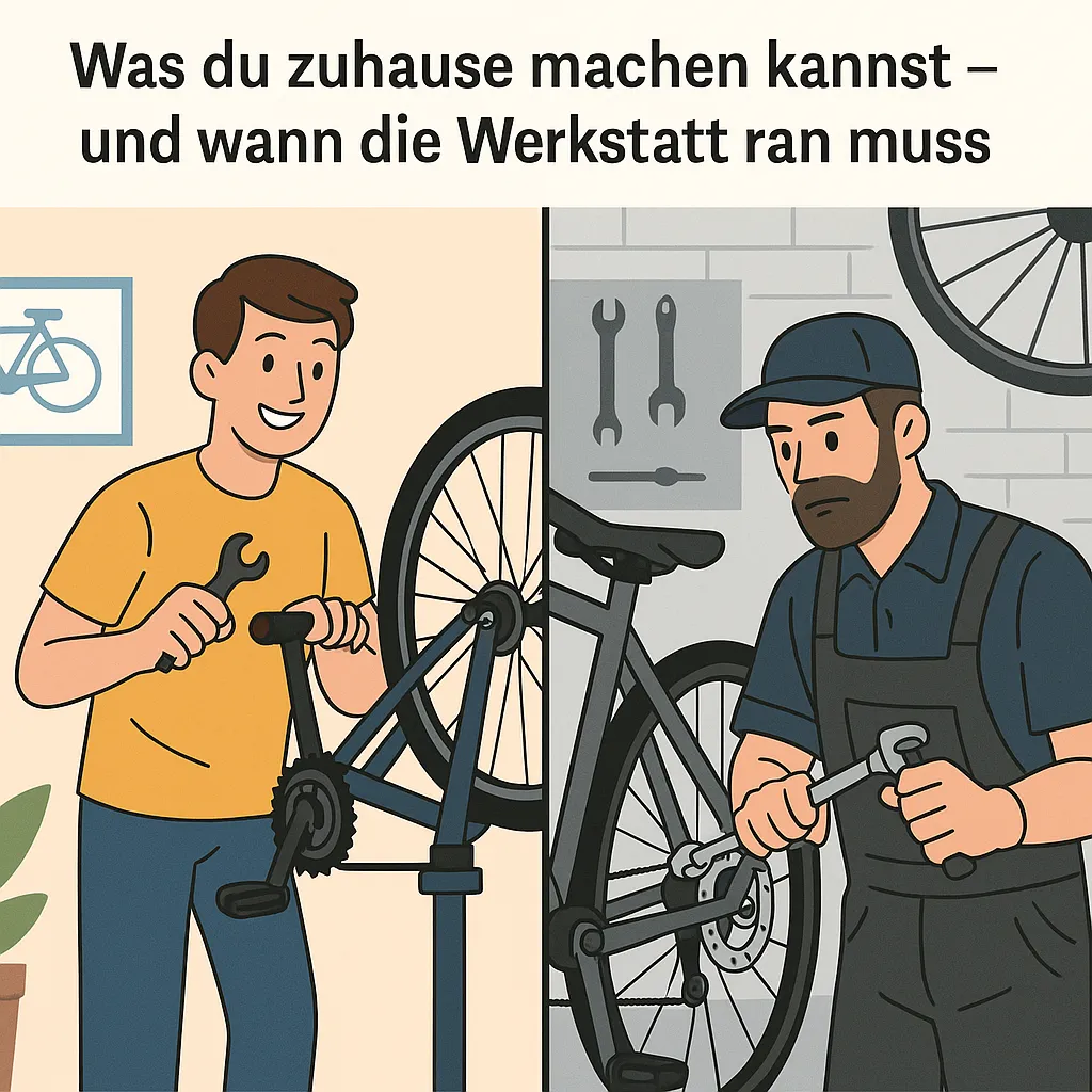 Vergleich: Fahrradreparatur zuhause oder in der Werkstatt