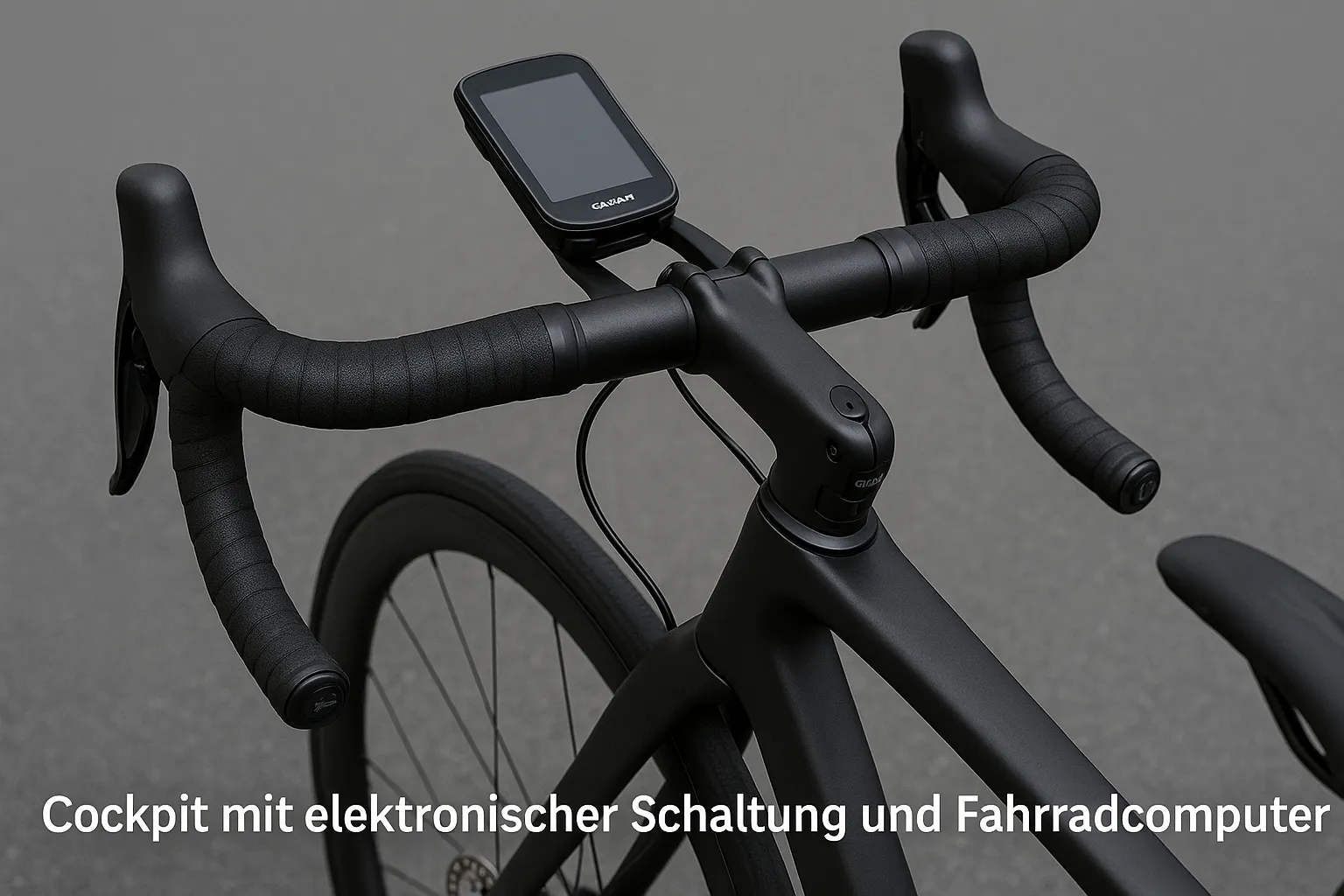 Cockpit mit elektronischer Schaltung und Fahrradcomputer