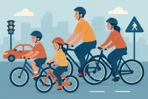 Kinder sicher im Straßenverkehr – Tipps für Eltern und Radfahrende