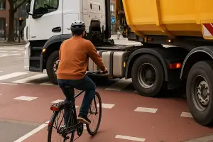 Rechtsabbiegen mit dem Fahrrad – So schützt du dich vor typischen Risiken